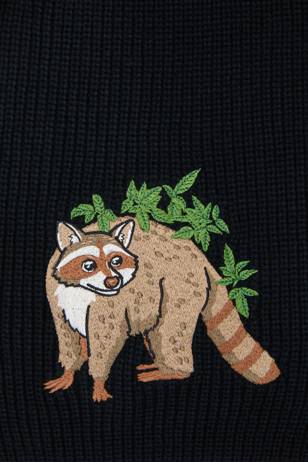 Dangerfield - Haus of Raccoon Knit Scarf - black