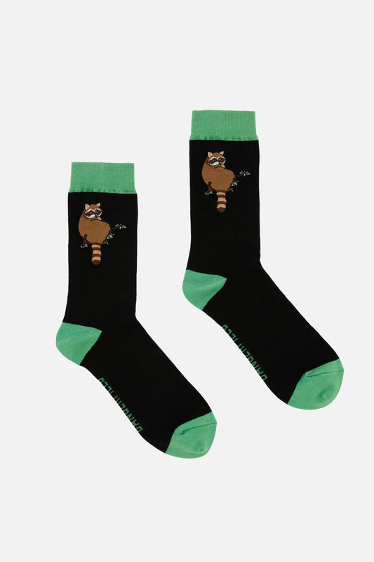 Dangerfield - Raccoon Socks - black