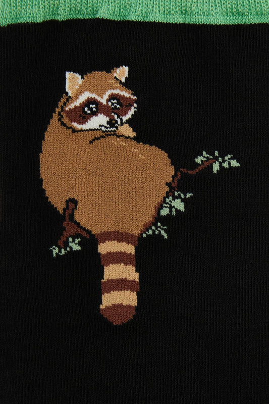 Dangerfield - Raccoon Socks - black