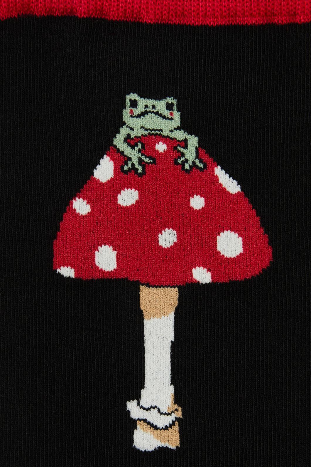 Dangerfield - Frog Shroom Socks - black