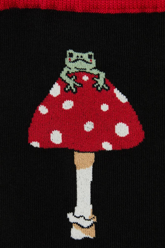 Dangerfield - Frog Shroom Socks - black
