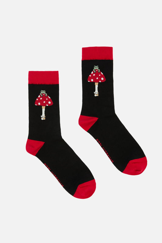 Dangerfield - Frog Shroom Socks - black