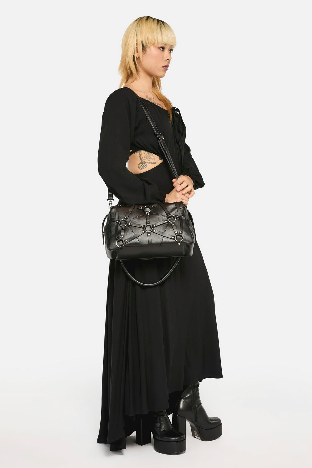 Dangerfield - Strapped Up Shoulder Bag - black