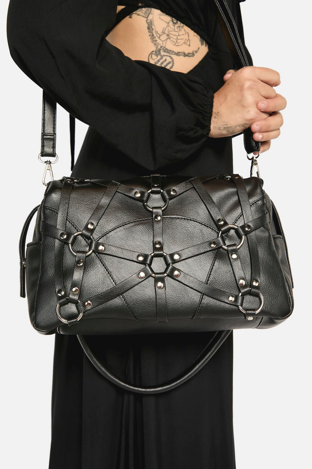 Dangerfield - Strapped Up Shoulder Bag - black