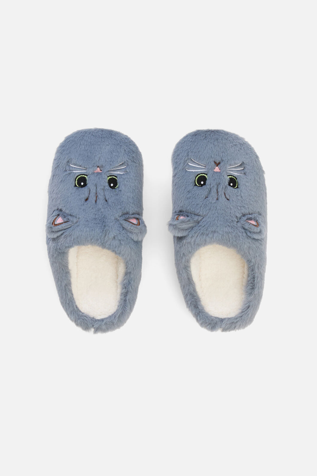 Dangerfield - Plush Cat Slippers - grey
