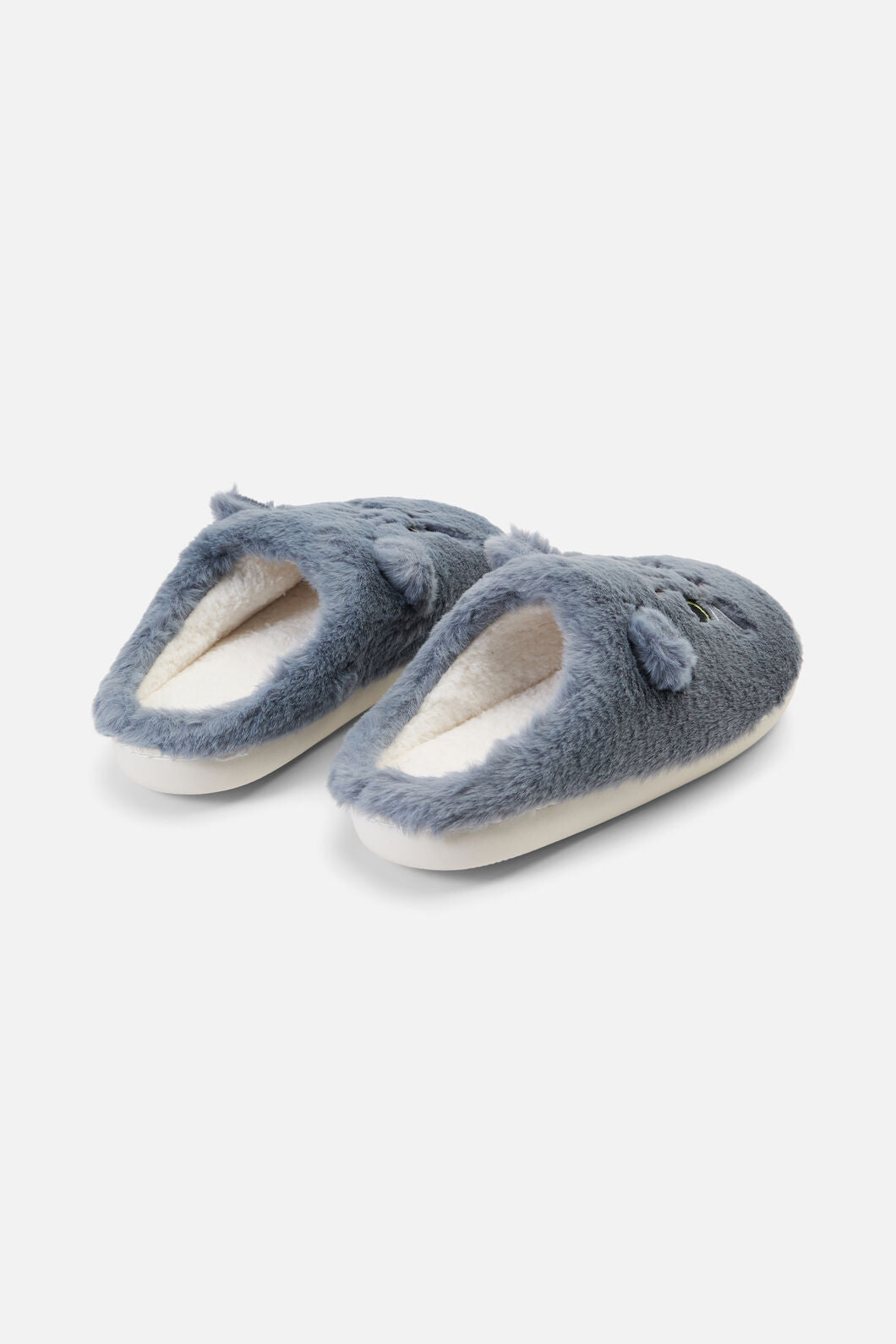 Dangerfield - Plush Cat Slippers - grey