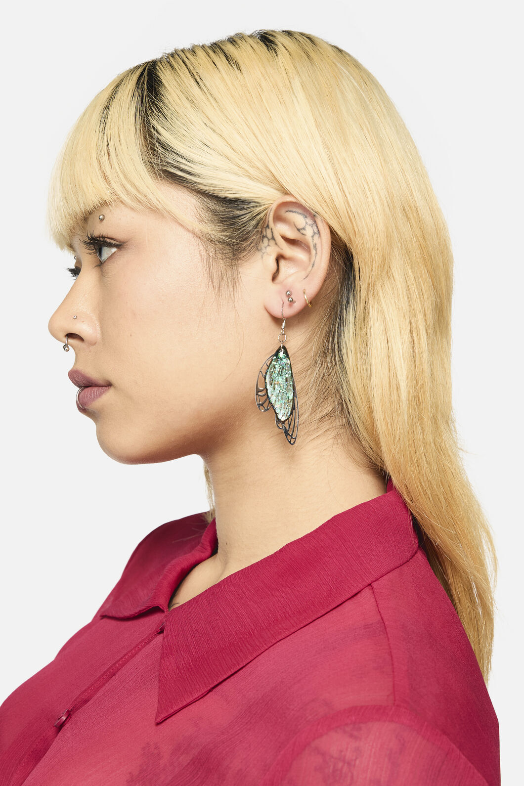 Dangerfield - Wing Earrings - silver