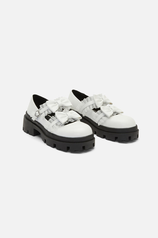 Dangerfield - White Bow Shoe - white