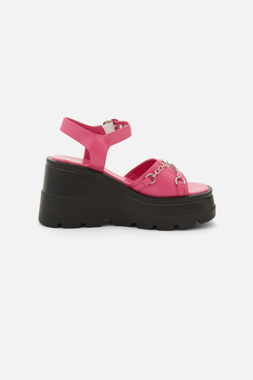 Dangerfield - Pink Heart Trim Sandal - pink