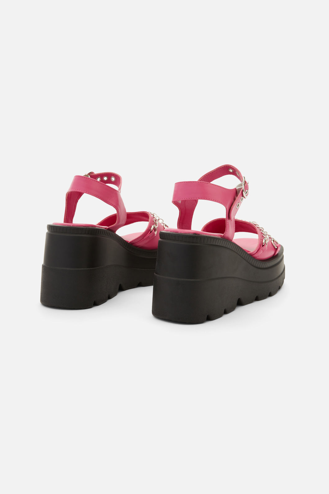 Dangerfield - Pink Heart Trim Sandal - pink