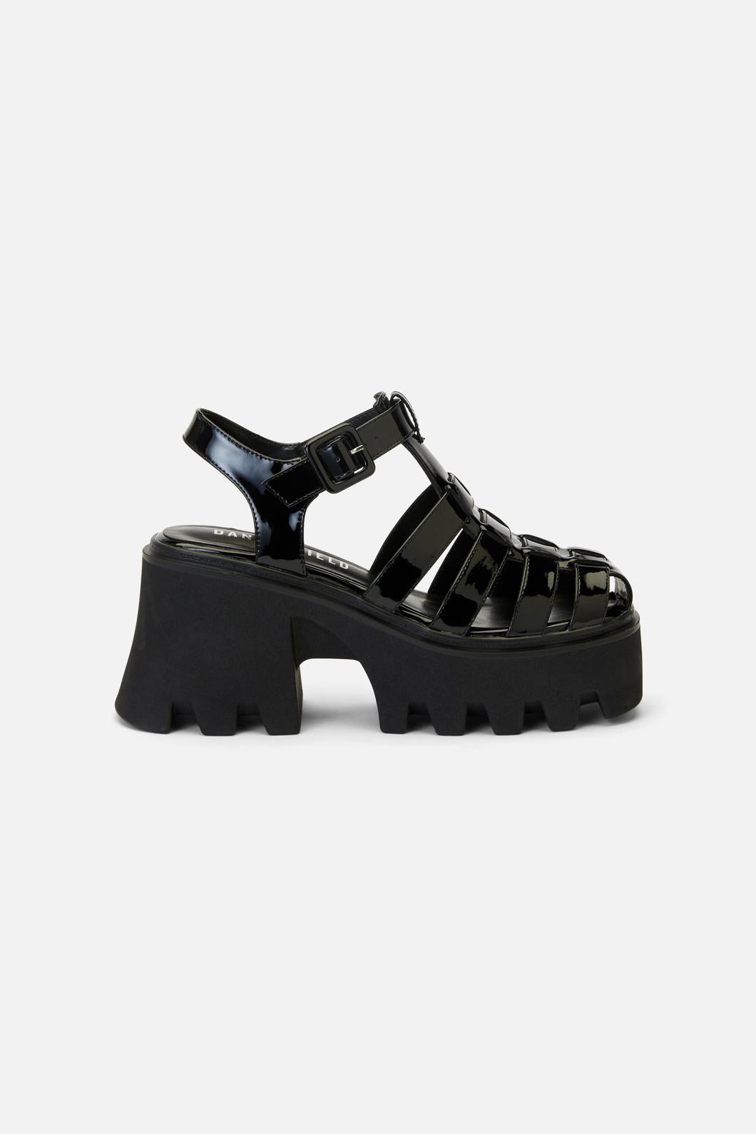 Dangerfield - Patent Summer Shoe - black