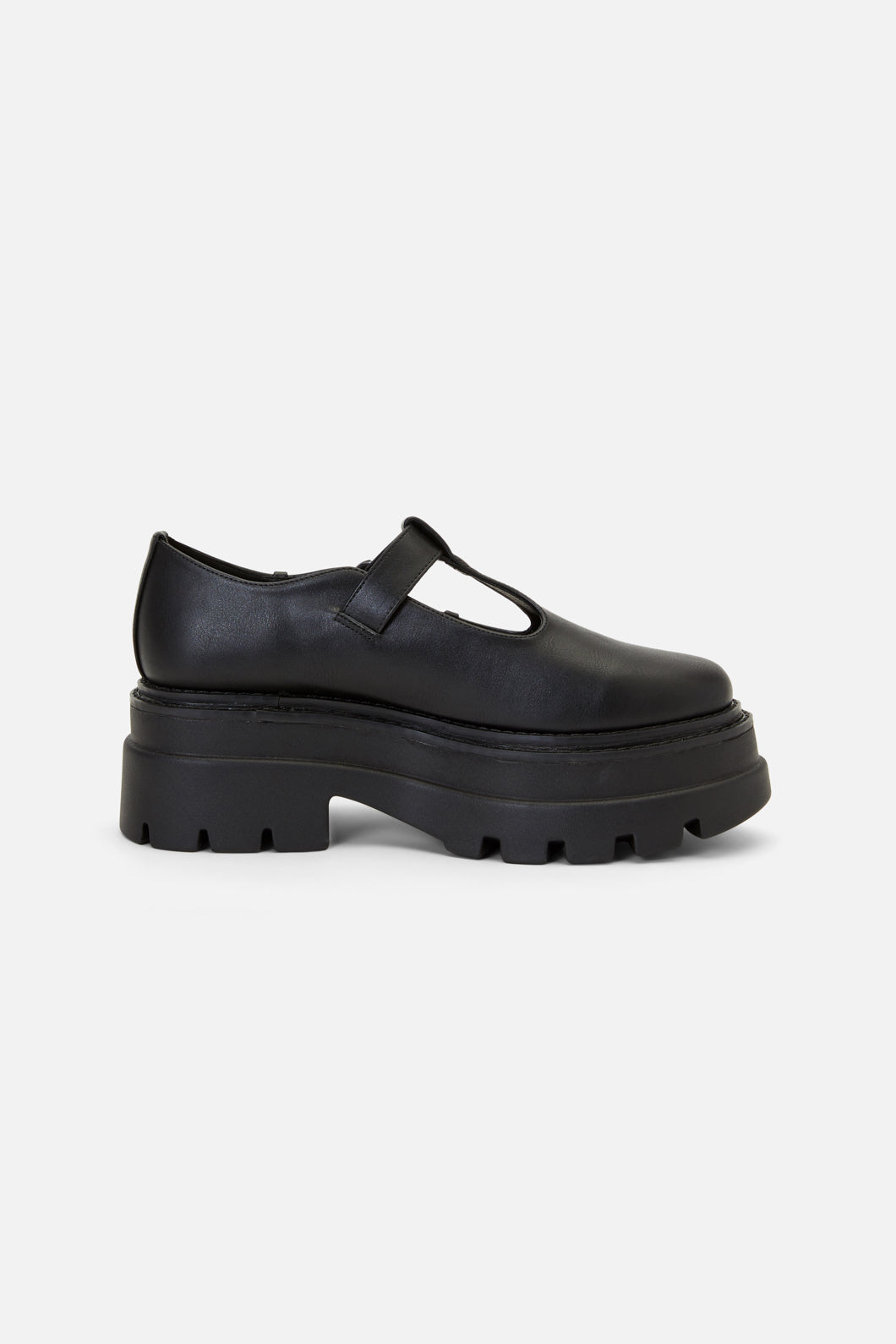 Dangerfield - Coffin Chain T Bar Shoe - black