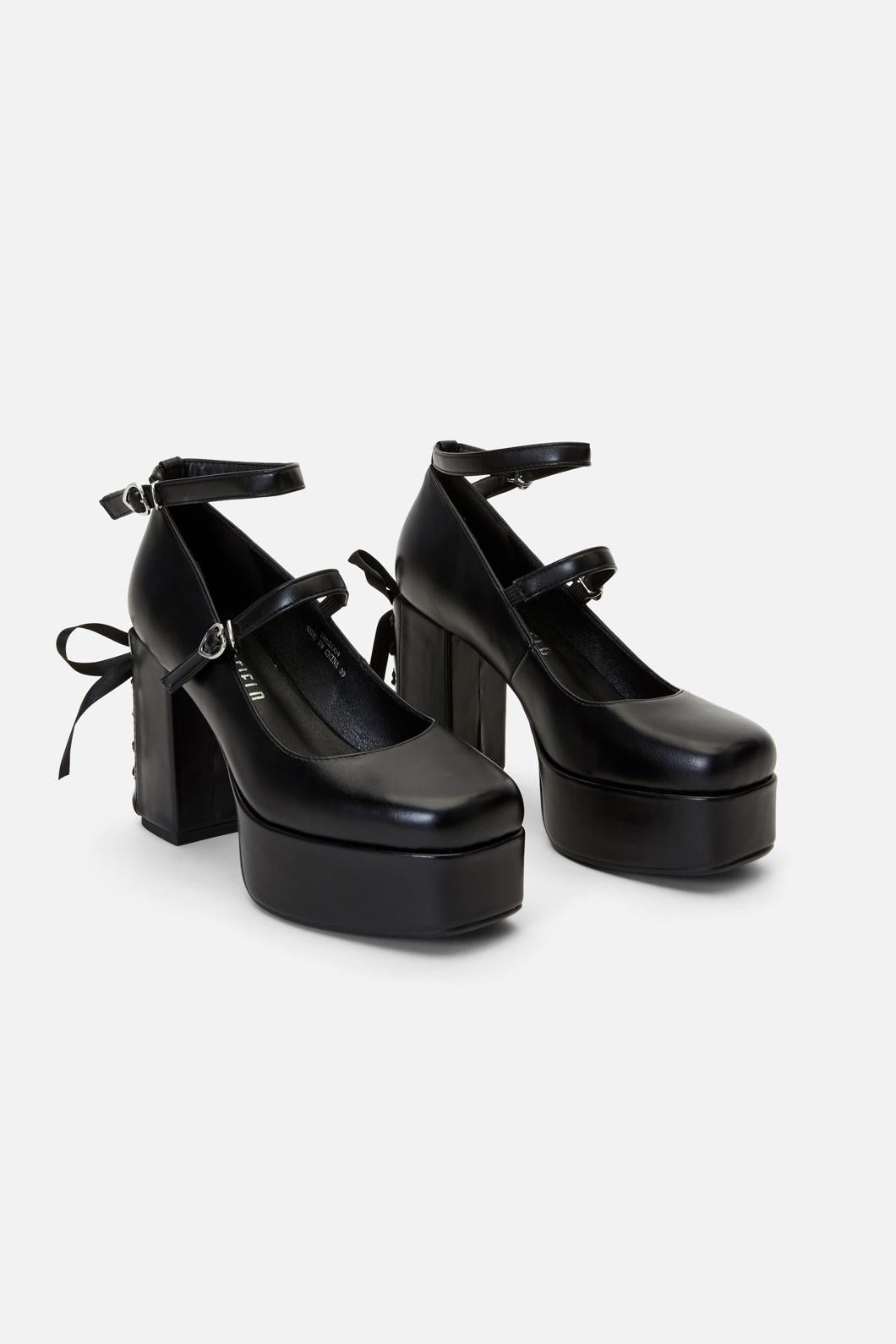 Dangerfield - Black Corset Heel - black