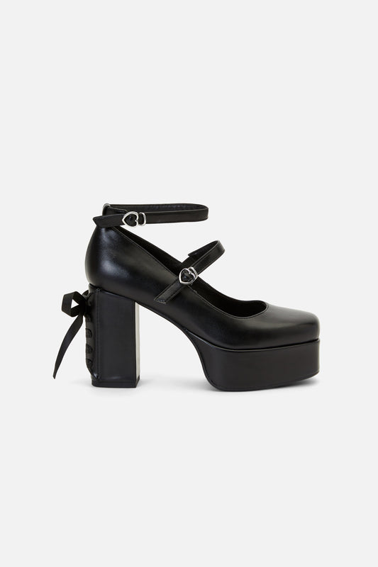 Dangerfield - Black Corset Heel - black
