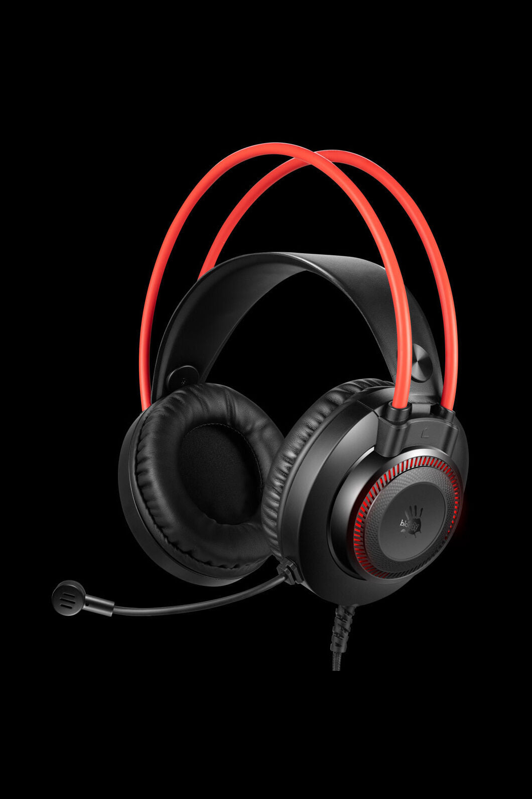 BLOODY - G200S Neon USB Headphone - black-red