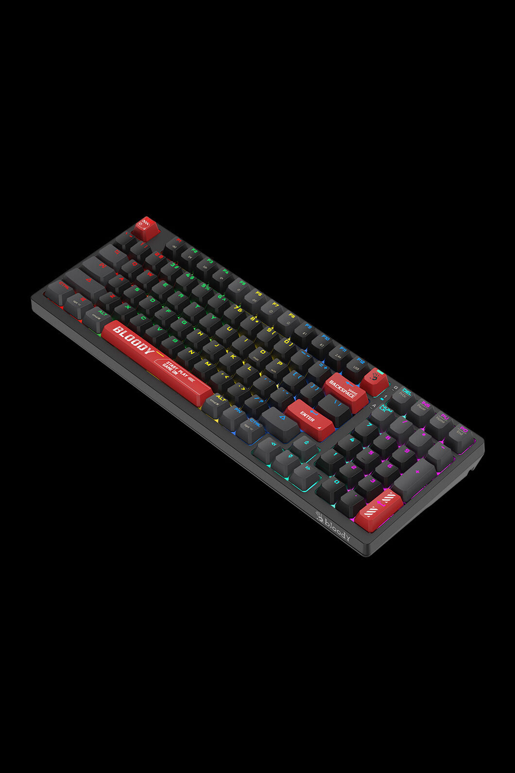 BLOODY - WS98 Dual Core Mechanical Keyboard - bloody-red