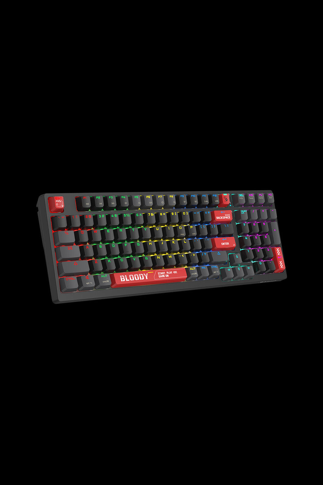 BLOODY - WS98 Dual Core Mechanical Keyboard - bloody-red