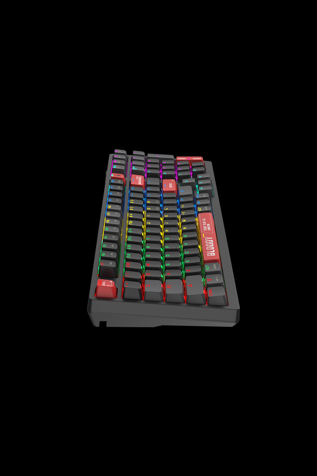 BLOODY - WS98 Dual Core Mechanical Keyboard - bloody-red