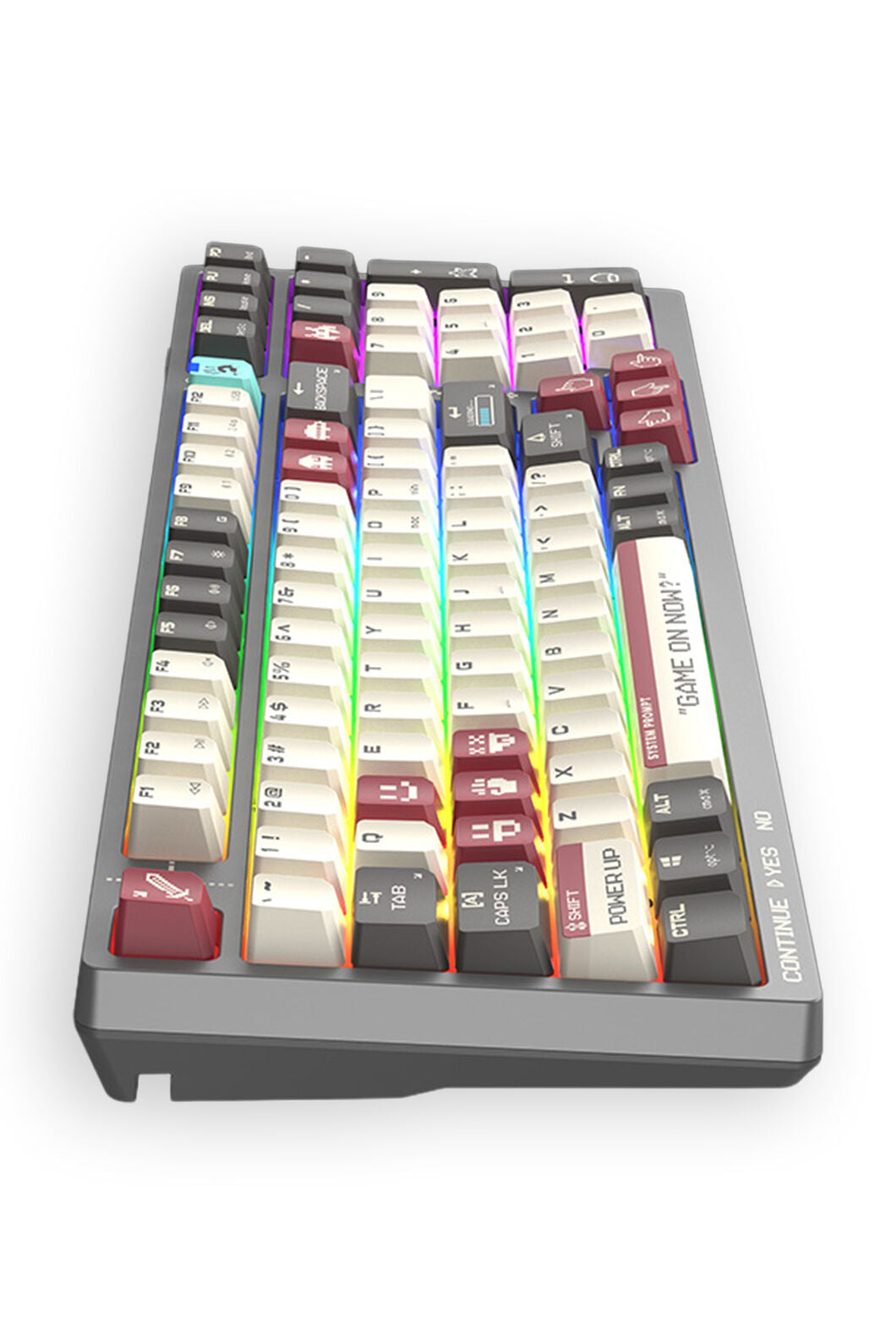 BLOODY - Bloody WS98 Pixels Red 80% Dual Core Wireless Mechanical Keyboard - pixels-red