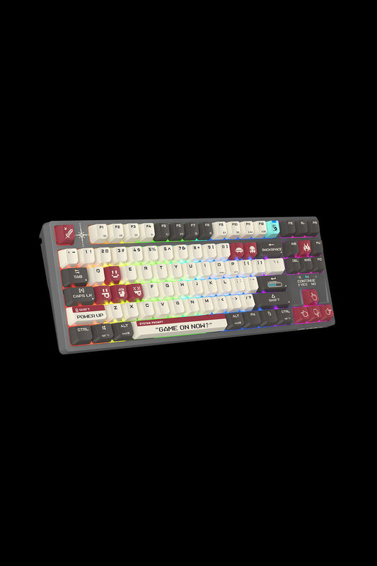 BLOODY - WS87 Dual Core Mechanical Keyboard - pixels-red