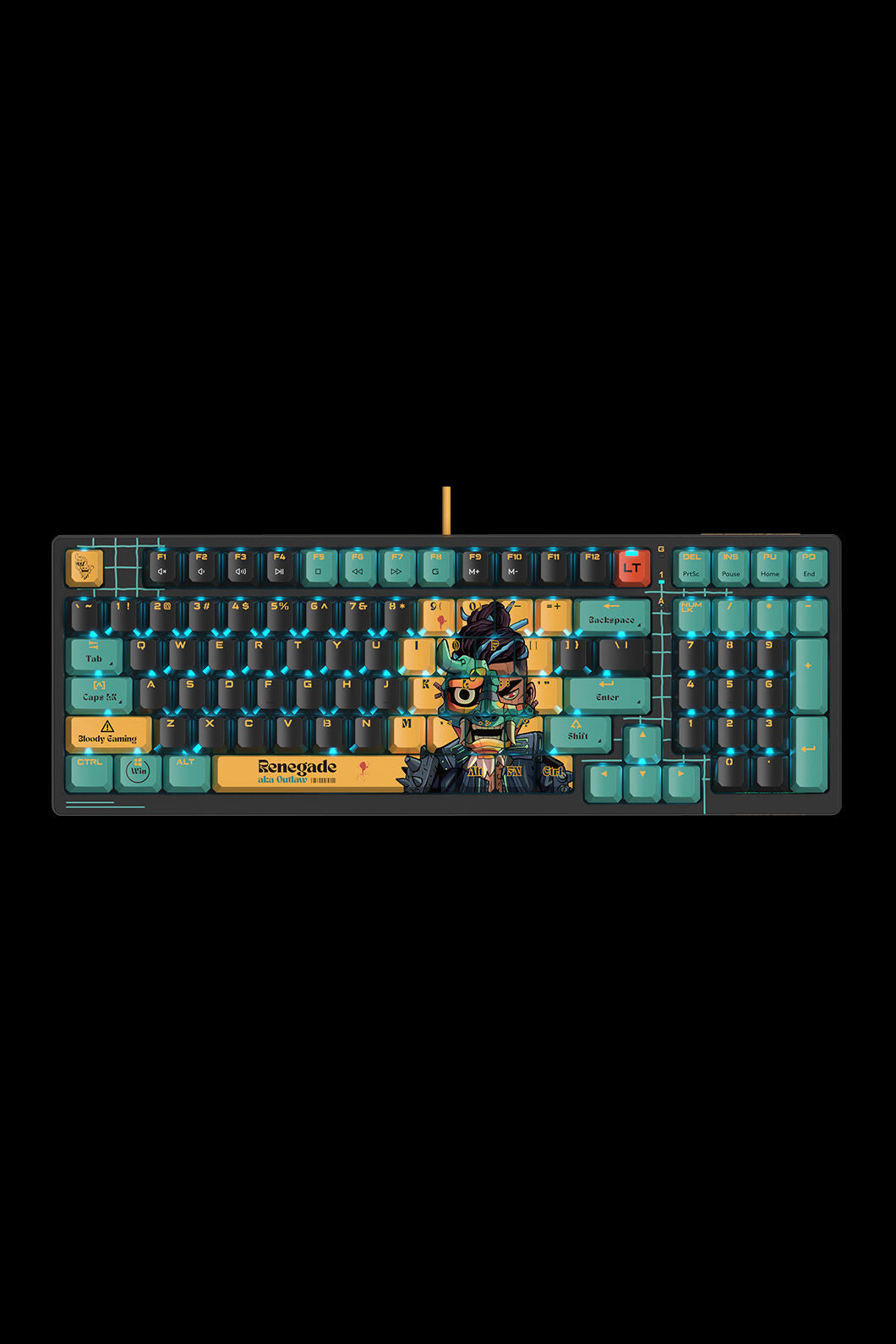 BLOODY - AT98 Optical Switch Mechanical Keyboard - renegade