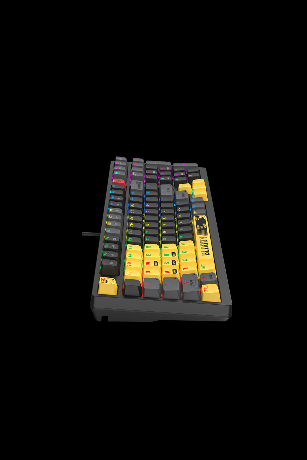 BLOODY - S98 BLMS Mechanical Keyboard 80% - sports-lime