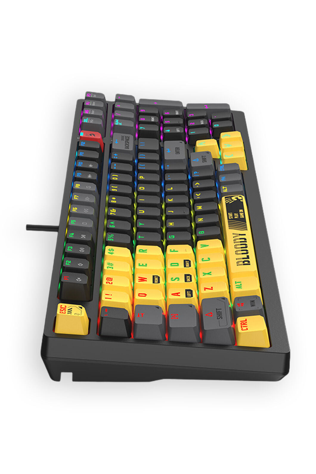 BLOODY - S98 BLMS Mechanical Keyboard 80% - sports-lime