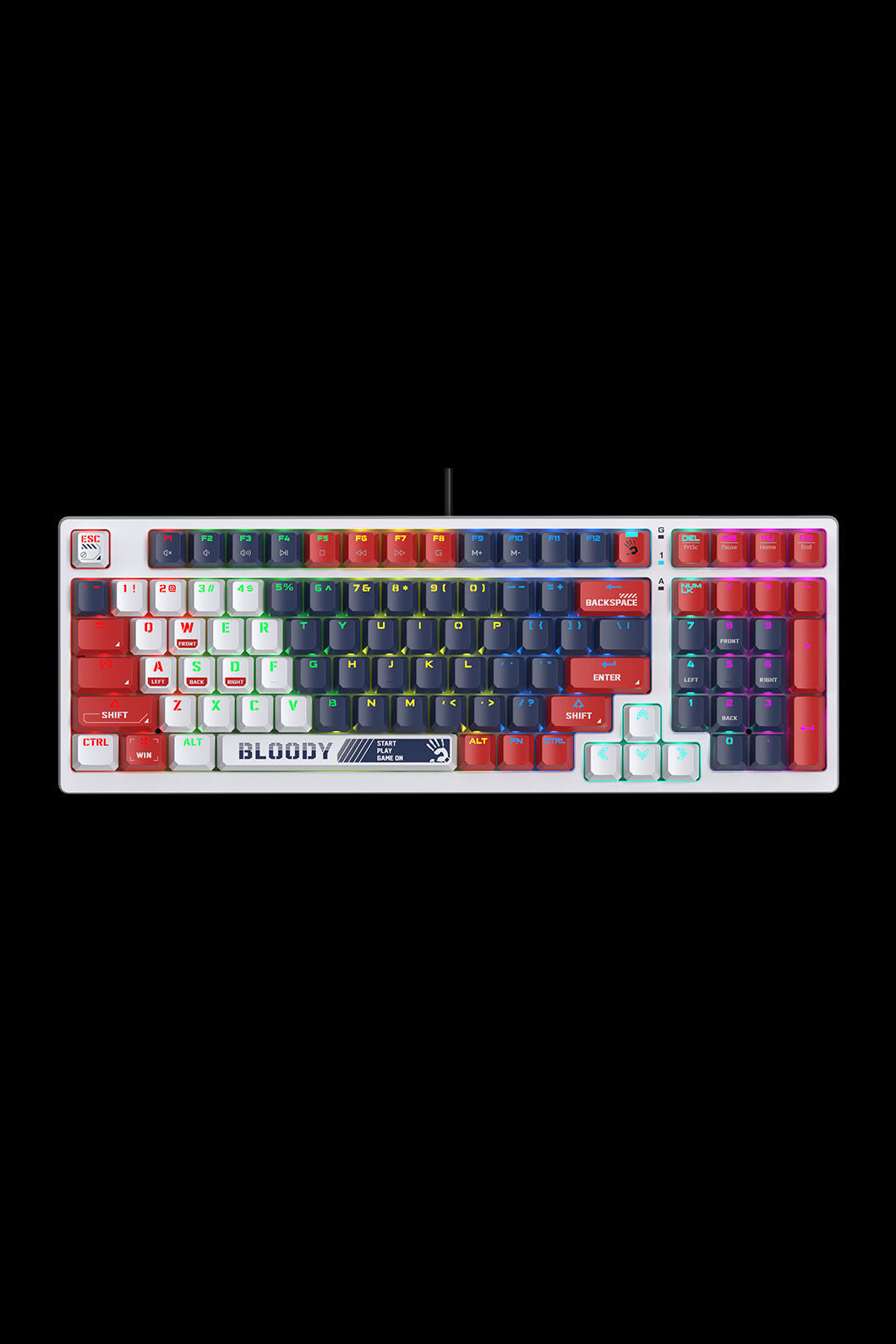 BLOODY - S98 BLMS Mechanical Keyboard 80% - sports-navy