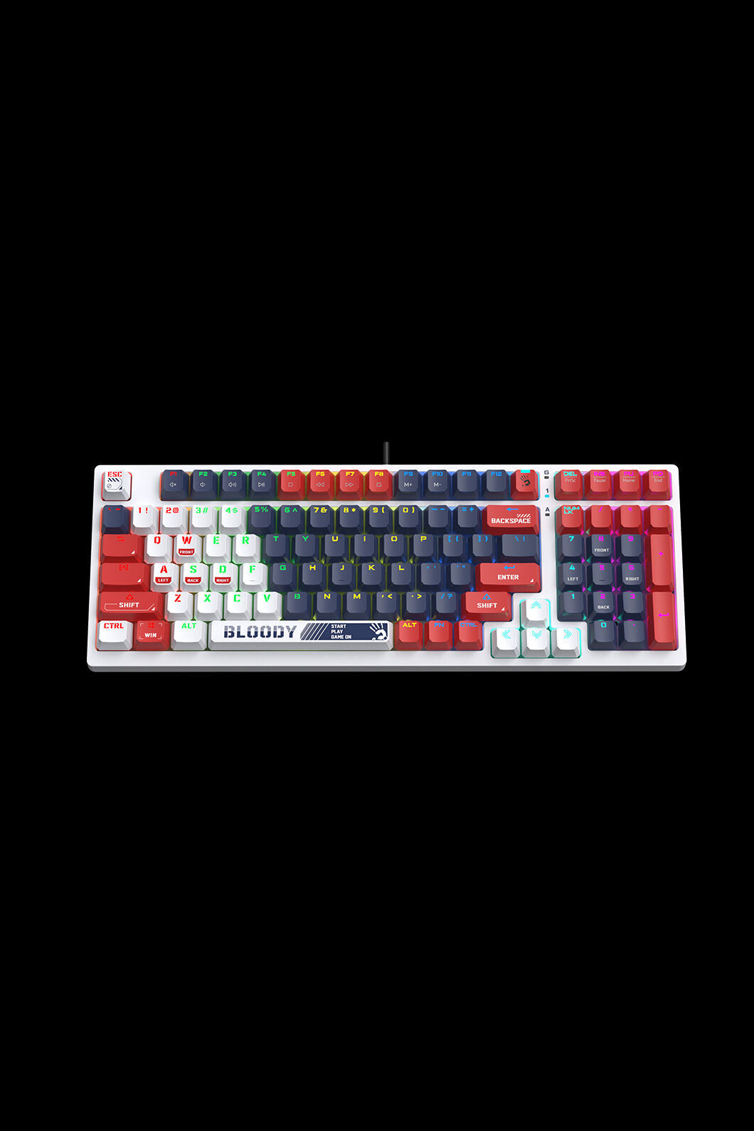 BLOODY - S98 BLMS Mechanical Keyboard 80% - sports-navy