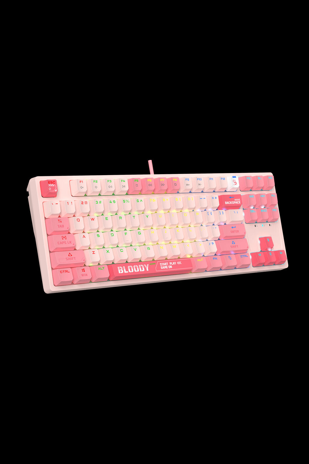 BLOODY - S87 BLMS Mechanical Keyboard 75% - energy-pink