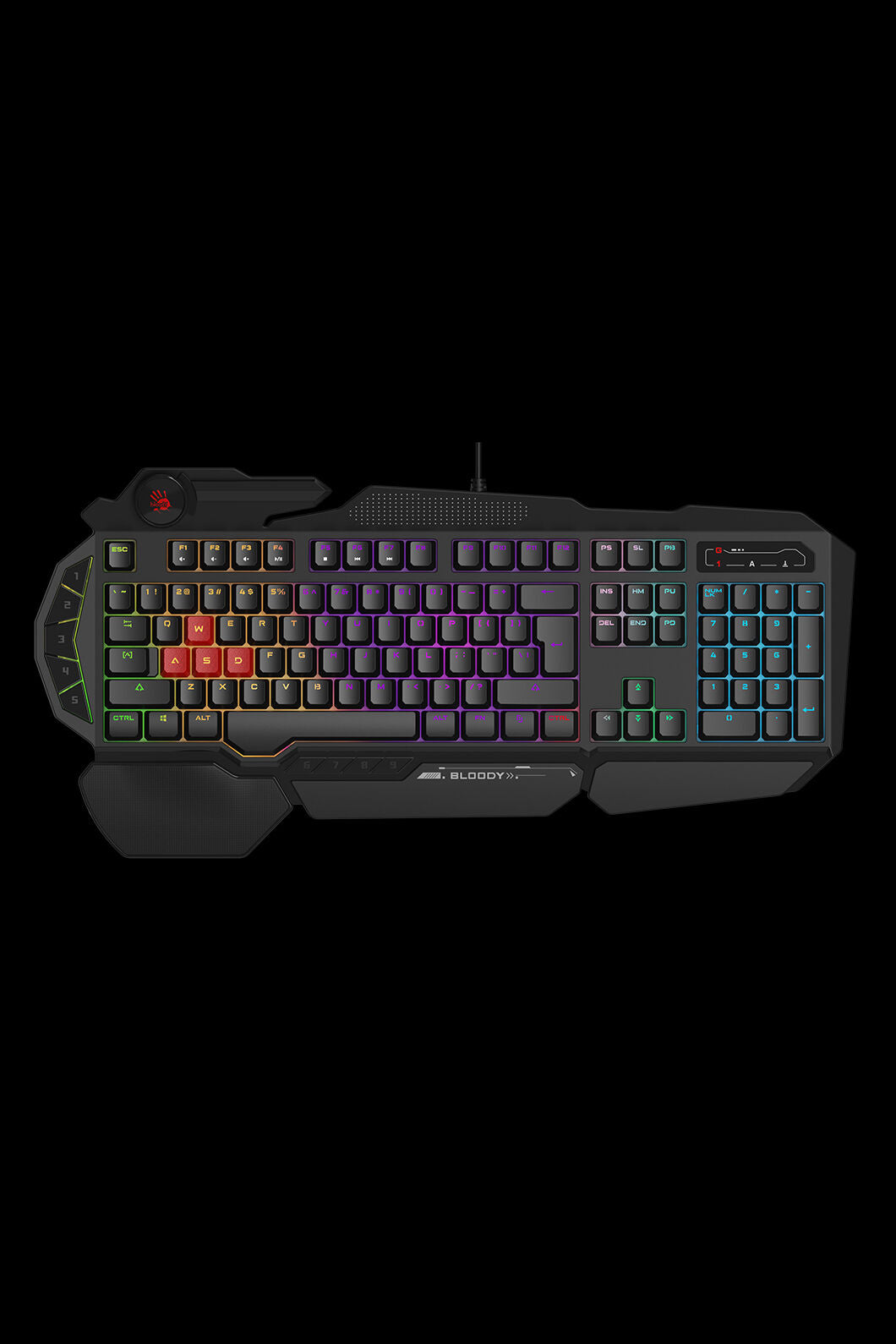 BLOODY - B310N Neon Illuminated Keyboard - black