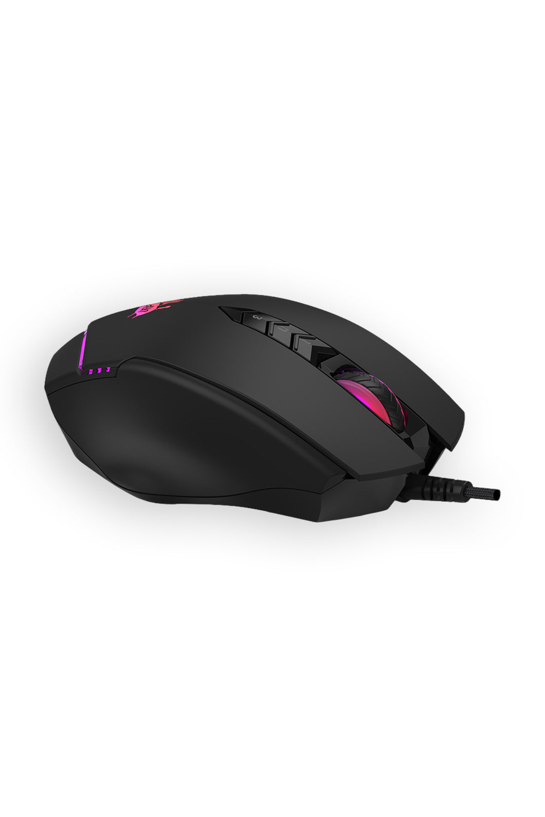 BLOODY - Bloody V8M Max-AC Black Ergonomic RGB Animation Metal Armour Boot Gaming Mouse - black