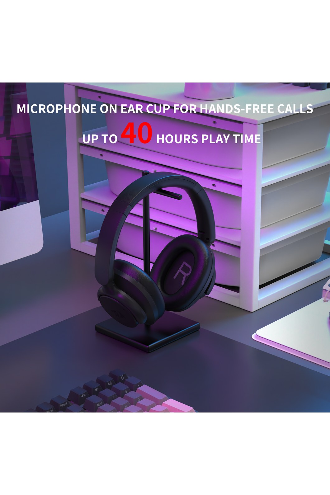 REDRAGON - H610 VCore 600X ANC Headphone - black