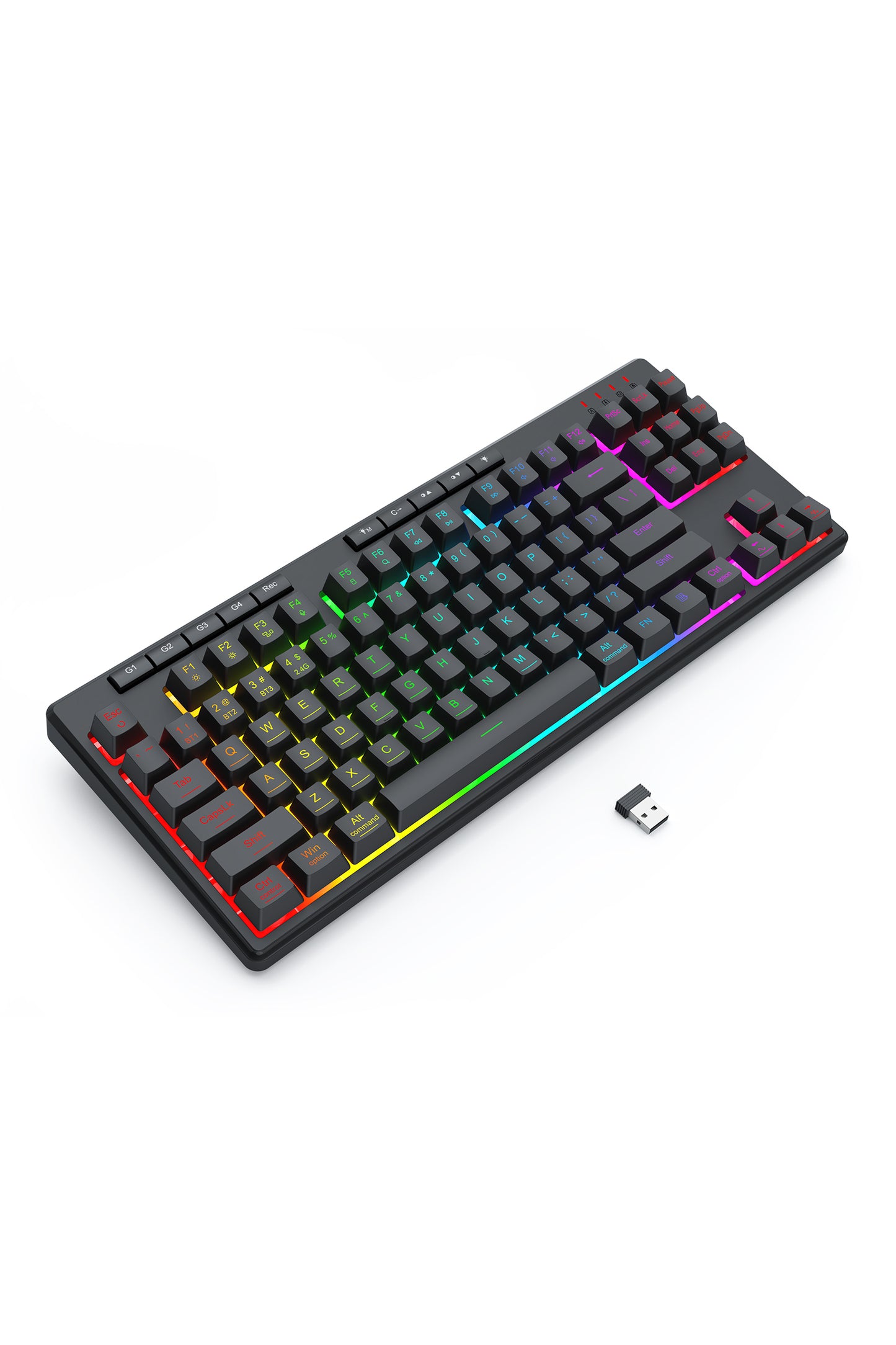 REDRAGON - K516RGB-PRO Shiva 87Key KB - black