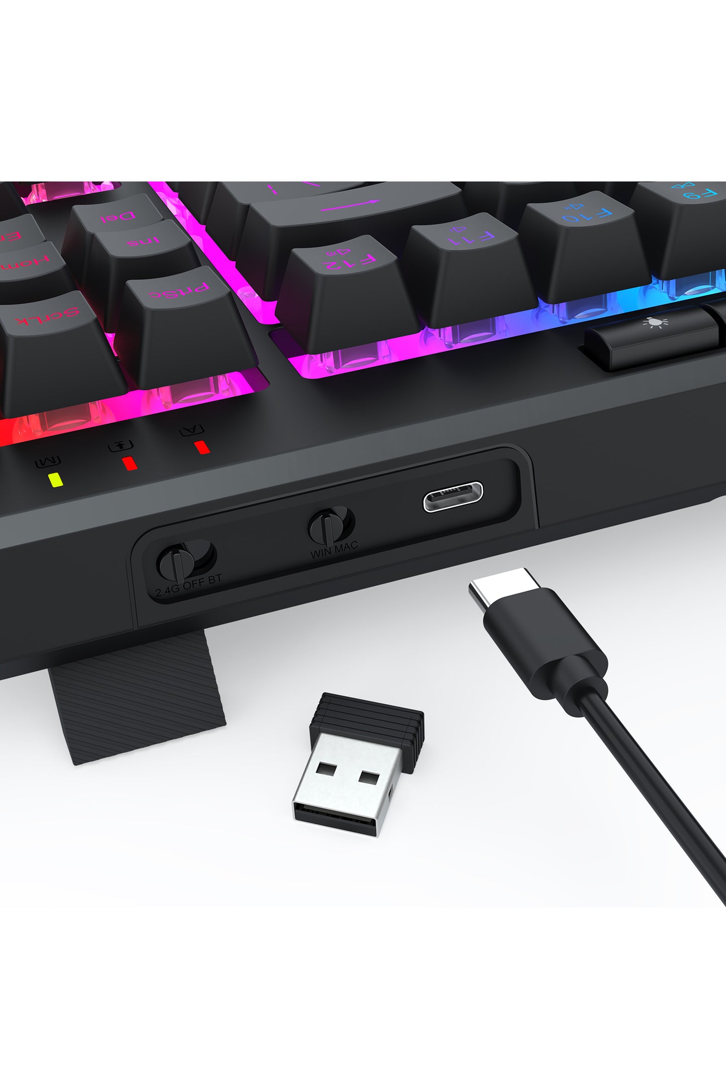 REDRAGON - K516RGB-PRO Shiva 87Key KB - black