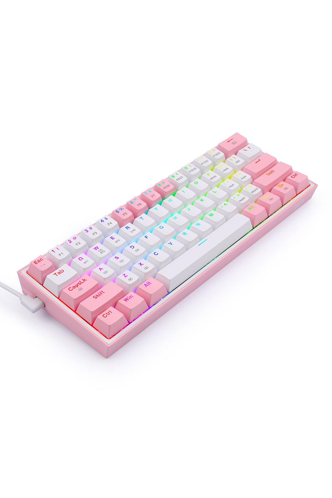 REDRAGON - K616-RGB Fizz Pro 65% KB - white-pink