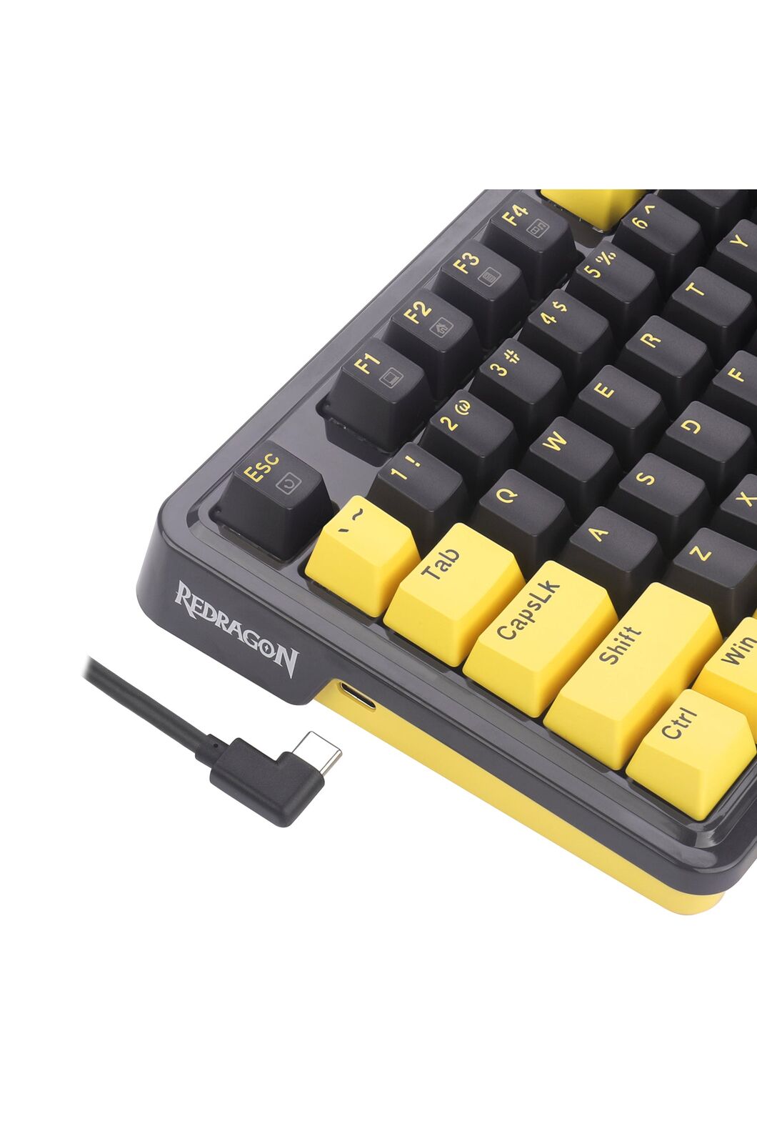 REDRAGON - Redragon K649PY RGB Elf Black 75% Gasket Mechanical Keyboard - black