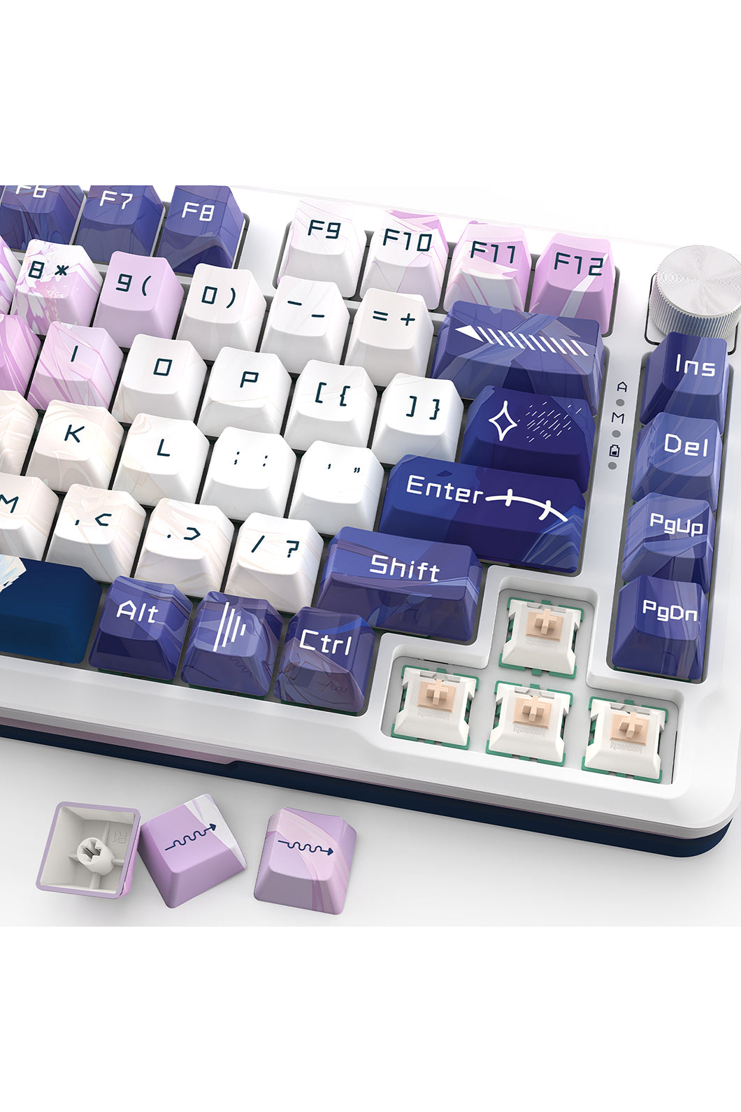 REDRAGON - K681AGC-RGB-PRO Cyrus 75% KB - deep-purple