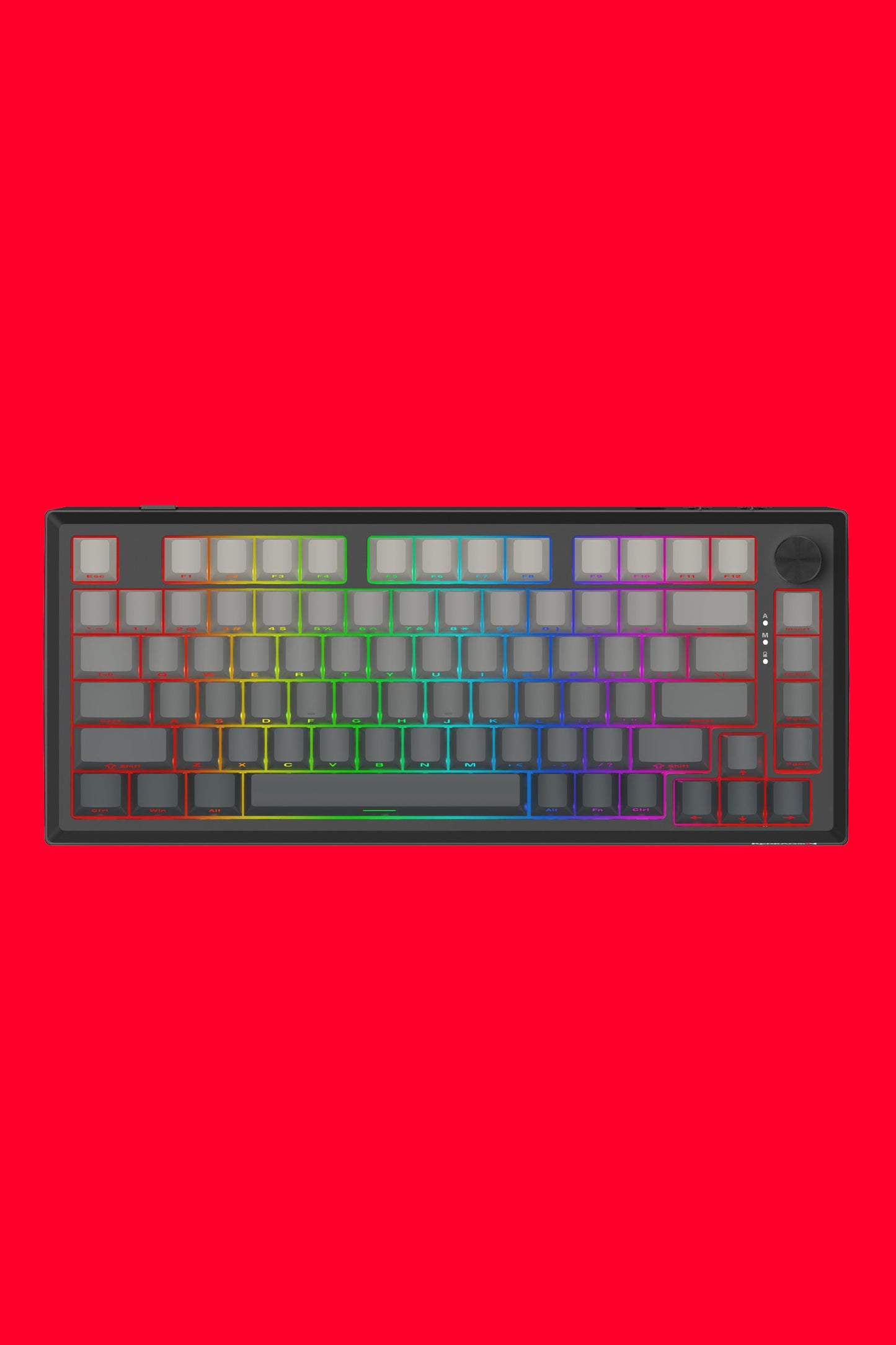 REDRAGON - K687GG-RGB-PRO Freyja Alum KB - grey