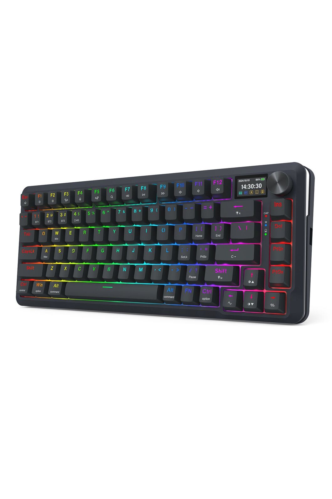REDRAGON - K708RGB-PRO Fleact 75% LCD KB - black