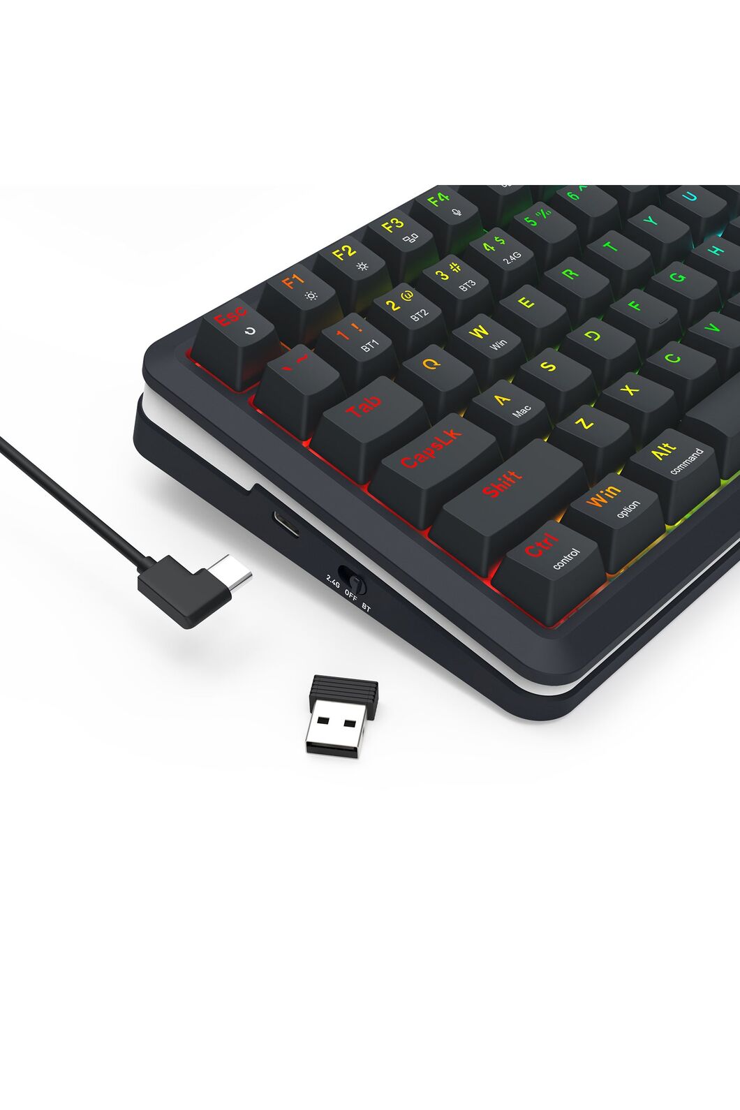 REDRAGON - K708RGB-PRO Fleact 75% LCD KB - black