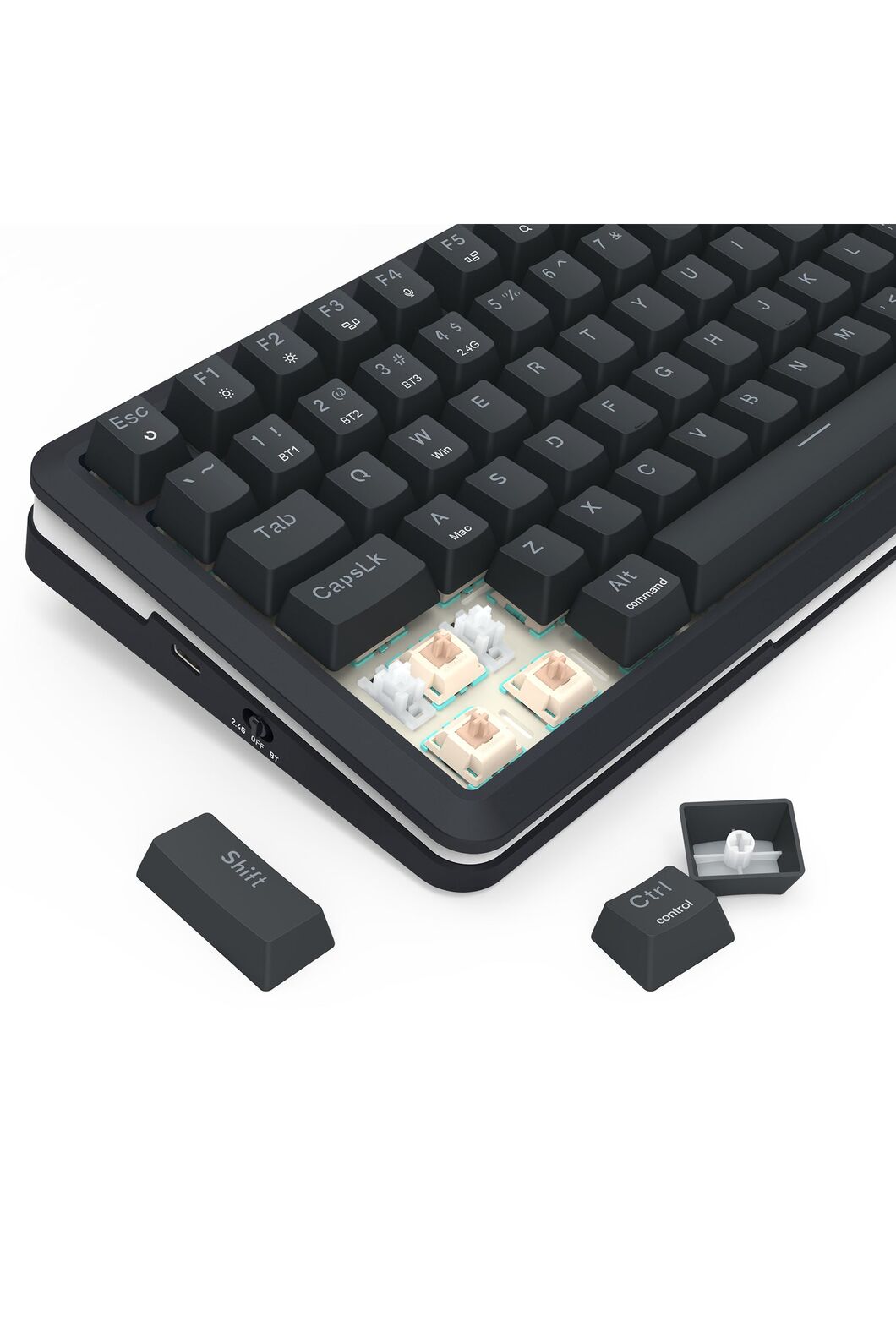 REDRAGON - K708RGB-PRO Fleact 75% LCD KB - black