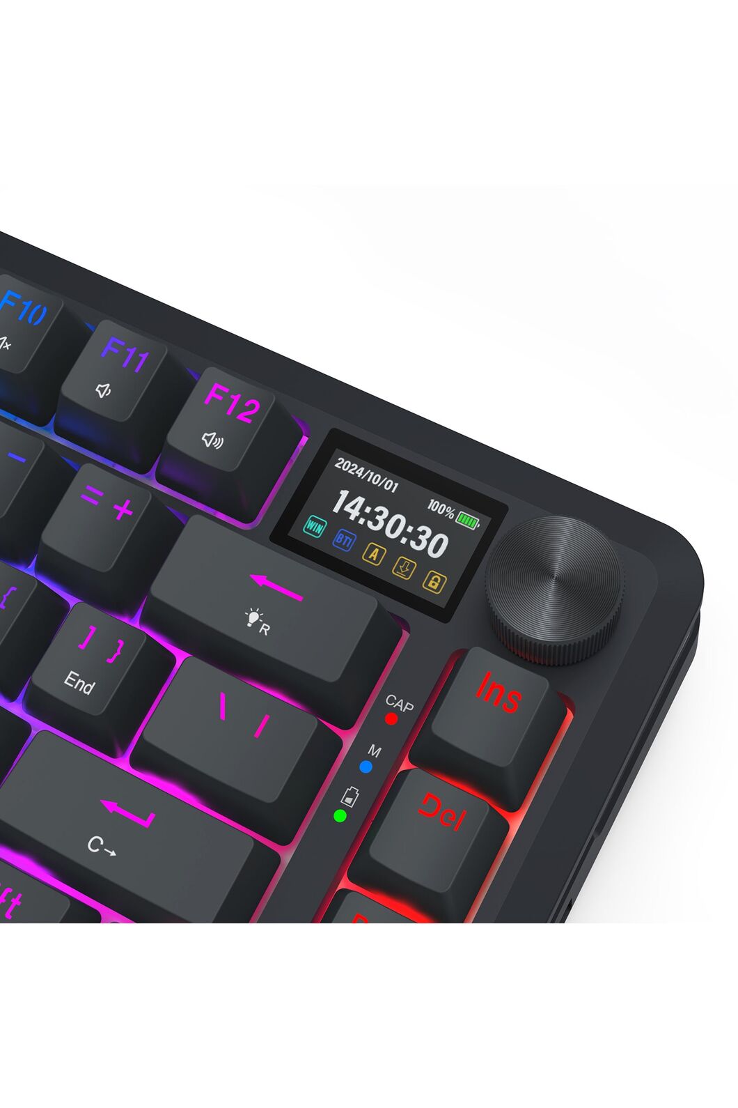 REDRAGON - K708RGB-PRO Fleact 75% LCD KB - black