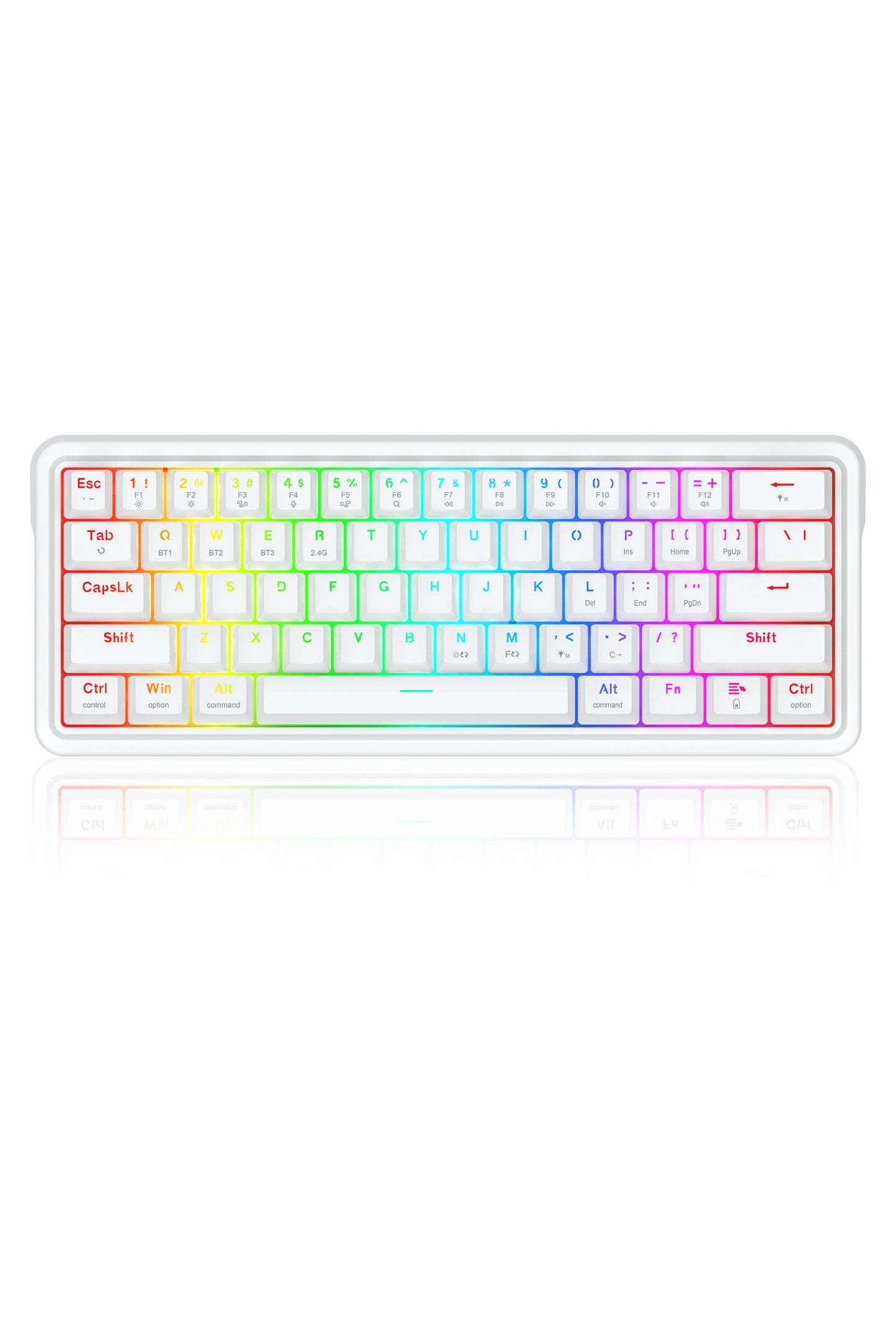 REDRAGON - K730W-RGB-PRO Draconic V2 KB - white
