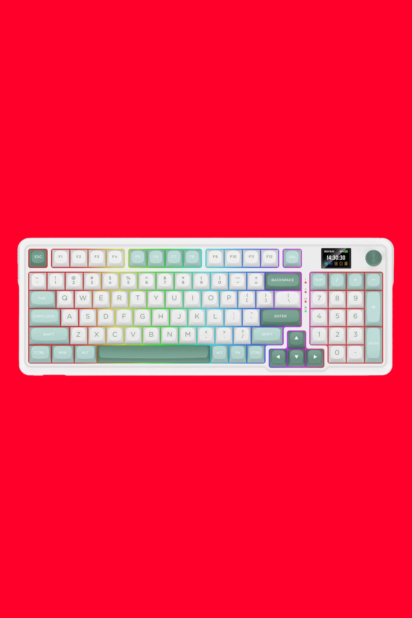 REDRAGON - K719WG-RGB-PRO Galatin Pro KB - green