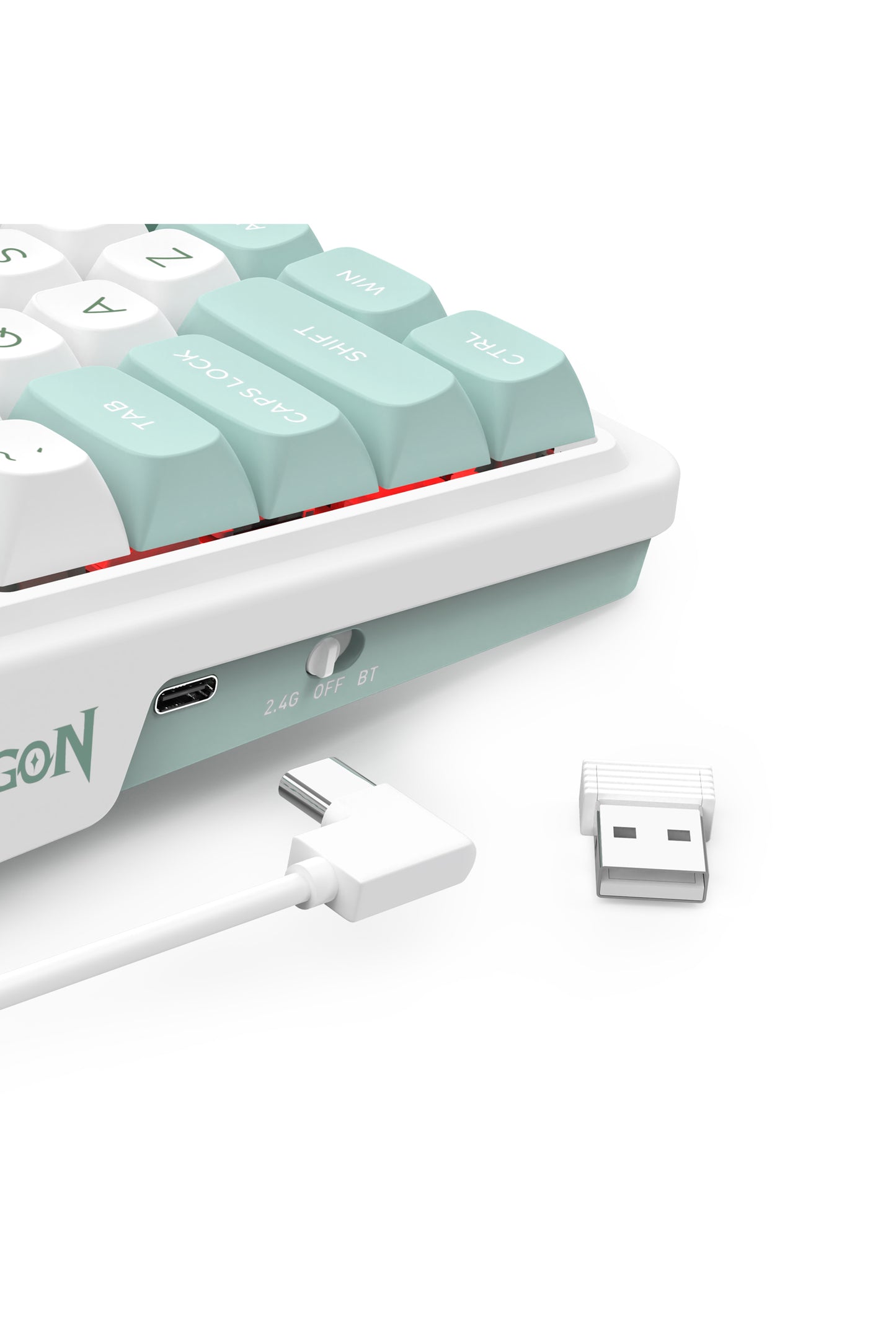 REDRAGON - K719WG-RGB-PRO Galatin Pro KB - green