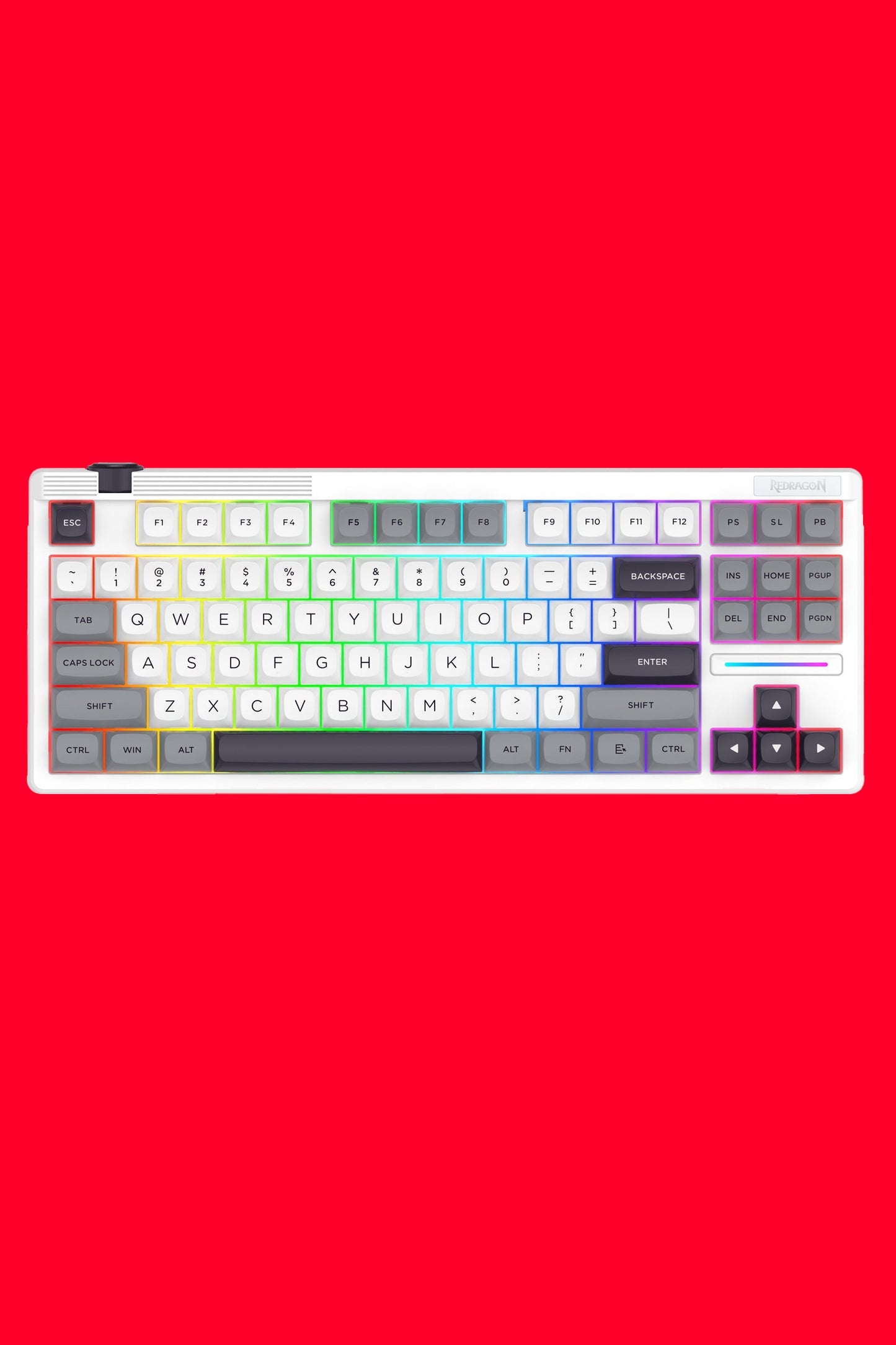 REDRAGON - K729WGB-RGB-PRO OTIM ProTKL KB - white