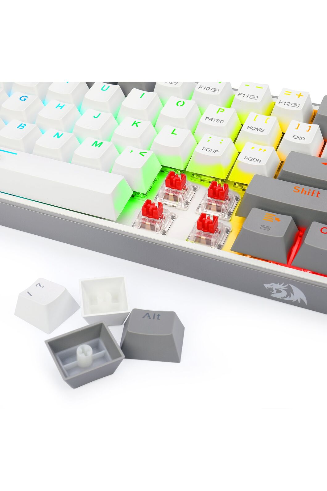 REDRAGON - K616-RGB Fizz RGB Pro 65% KB - grey