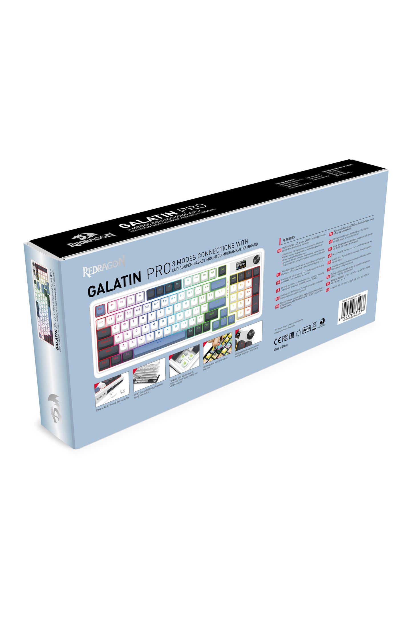 REDRAGON - K719WGB-RGB-PRO Artemis Pro KB - white
