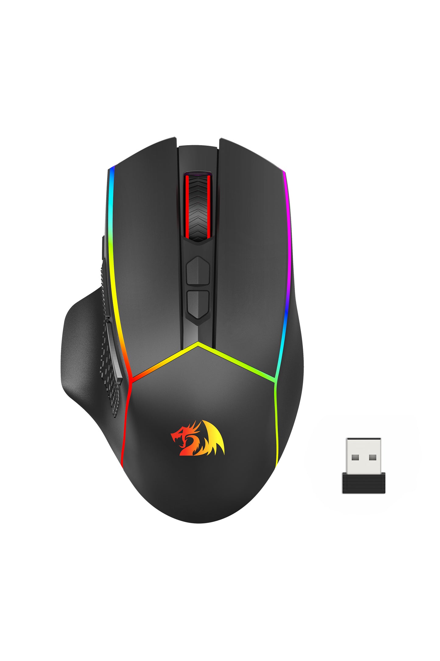 REDRAGON - M814RGB-PRO Axe Pro Mouse - black